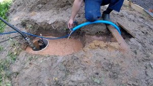 Скважина своими руками, 12 метров. д. Запрудня. The well with your own hands is 12 meters.