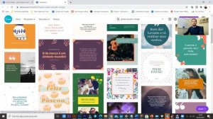 Templates Canva inspirados na tua palete de cores