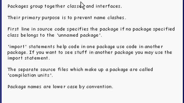 Java Tutorial 4.2 Packages Part 2/12 - package overview смотреть онлайн