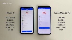 iPhone Xr vs Huawei Mate 20 Pro: Antutu Benchmark