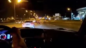 Приора шашки на МКАДе скорость больше 240км audi не смогла))