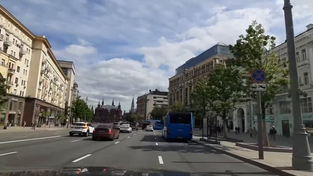 Едем по Москве на машине по центру. По Тверской улице. По Лубянке. Садовое кольцо. Варварка. смотреть онлайн