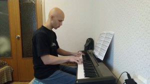 Начало раюоты над стаккато в аккордах, Черни оп. 740 №40