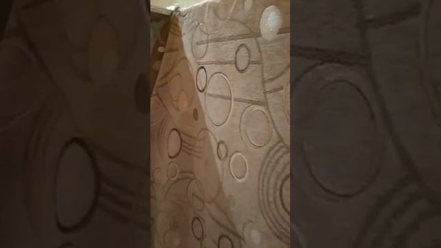 Обшивка синтепоном и тканью каркаса кровати из Дсп