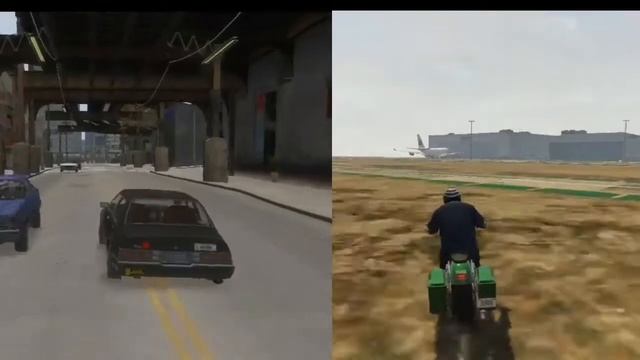 GTA 5 vs GTA 4 : comparison: AMD A6 9225: смотреть онлайн