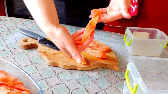 Как засолить красную рыбу ( лосось,горбушу,форель, кету)   How to pickle red fish (salmon)