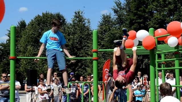 26 июля - Открытие WORKOUT площадки в Сморгони - команда г. Сморгони