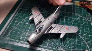 МиГ 15 - сборная МОДЕЛЬ - сборка, покраска и подставка - 1/72 - Диорама своими руками - PoModelim