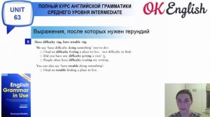 Unit 63 Герундий: Прилагательное + герундий. Go + герундий