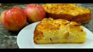 Пирог с яблоками вкуснее Шарлотки! Простой вкусный заливной пирог.