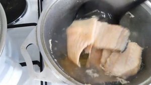 1 ноября. Как я варю рыбный суп из хребта красной рыбы. Ну очень вкусный и простой супчик!