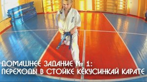Домашнее задание № 1: Переходы в стойке Кёкусинкай Карате. ЦСП «Тэнгу Про» Мурманск