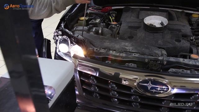 Subaru Forester Установка светодиодных линз Luma i5+