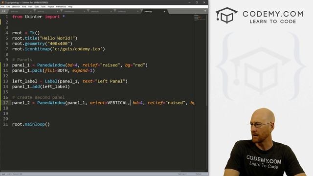 Paned Windows - Python Tkinter GUI Tutorial #48 смотреть онлайн