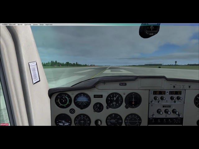 [FSX] Cessna 152 test flight/ Цессна 152 тест полёт