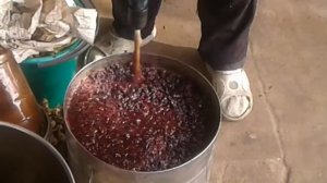 Как подробить виноград для приготовления вина с помощью дрели!!!!!