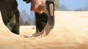 Работа реставрационным топором , изготовлен кузницей Топорсиб