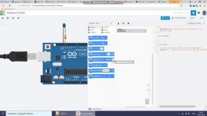 Знакомство с онлайн эмулятором Tinkercad Blink на ардуино.