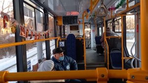 поездка на трамвае УВЗ 71-412 Омск