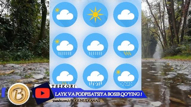 ШОШИЛИНЧ! ЎЗБЕКИСТОН ФУҚАРОЛАРИГА ЕТКАЗИНГ 17-18-19-ОКТЯБРДА ОГОҲ БЎЛИНГ ОБ-ХАВО!