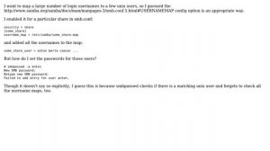 DevOps & SysAdmins: Samba: How do I set passwords for the users in the username map?