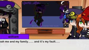 Past aftons and William react to Burn down this place credit to @Sparkle_Afton