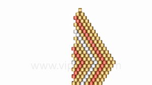 Beaded Pendant&Earrings Rhomb. 3D Beading Tutorial