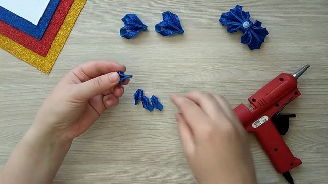 ?САМЫЙ ПРОСТОЙ Бант!!! за 5 минут ? Бантики из Фоамирана БЕЗ Шаблона ? Поделки из Фоамирана