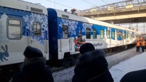 Прибытие поезда Деда Мороза в Нижний Новгород 03.12.2022