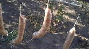 Куриные колбаски горячего копчения