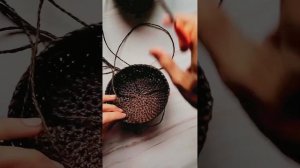 Узор крючком для сумок и корзин. Простой и эффектный