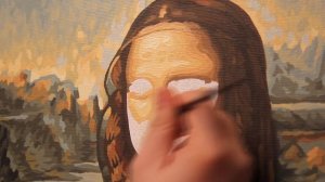 Картины по номерам. Часть 4. Пишем лицо Джоконды