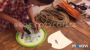 Корзина для белья из джута своими руками