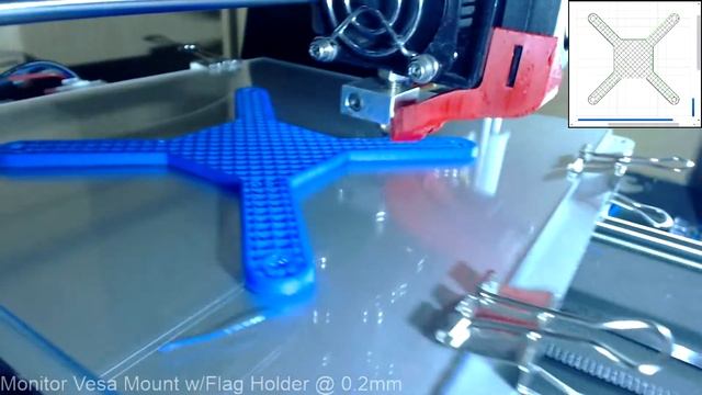 Monitor Vesa Mount w/Flag Holder @ 0.2mm смотреть онлайн