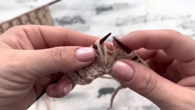 Классный и простой узор на основе резинки 2 на 2! смотреть онлайн