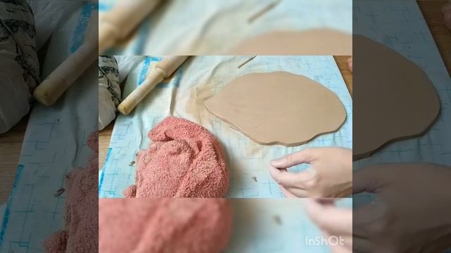 Керамика ручной работы. Лепим дома. Тарелочка в виде листа.
