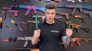 Деревянный Нож Танто Малахит из Standoff 2 от VozWooden