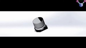 Корпус SMD электролитического конденсатора размером 6.3*5.8 мм