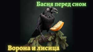 БАСНЯ ВОРОНА И ЛИСИЦА ? | АСМР ? спокойное чтение | ? Сказка на ночь | Изображения MidJourney