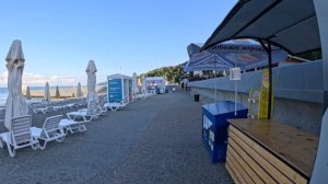 Сочи.02.08.24. пляж Куба на рассвете в 7 утра
#куба#сочи#пляж#море