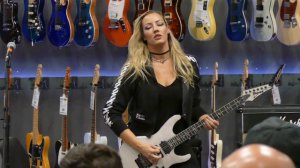 Nita Strauss - Poison - JIVAX2 Demonstration - Guitar Center Houston - 11-02-22