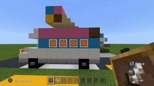 Minecraft Tutorial: How To Make A Ice Cream Truck "2019 City Build Tutorial"
