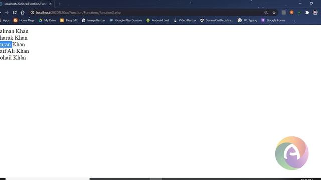 PHP Module 3 Part 9 PHP Functions || User Defined Functions with Example