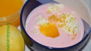 Апельсиновый десерт с желатином