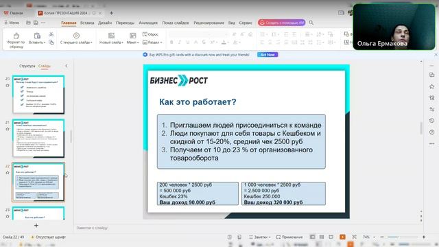 Презентация бизнеса