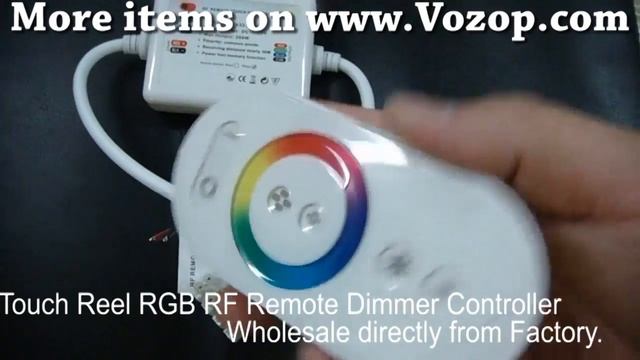 DC 12V 24V Touch Reel 216W RGB RF Remote Dimmer Controller смотреть онлайн