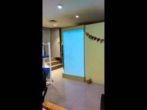 Пузырьковые панели в зоне ресепшен в СПА отель Софрино