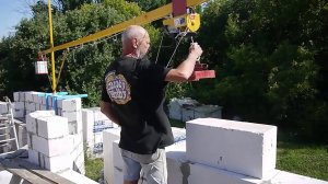 Кран для поднятия пеноблоков своими руками Часть 1