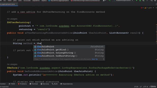 040 AOP @AfterReturning Advice - Coding - Part 3