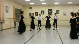 Открытый урок по танцу - Крестьянский бранль ( 22.12.13 )